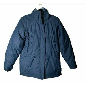 L.L‎ Bean Blue Down Filled Puffer Coat Woman's Size Small